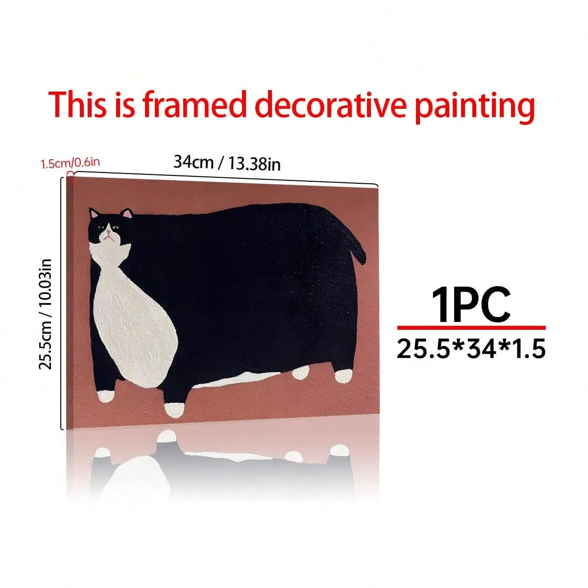 Affiche en toile de Chat Gros Américain - Décoration Murale Drle