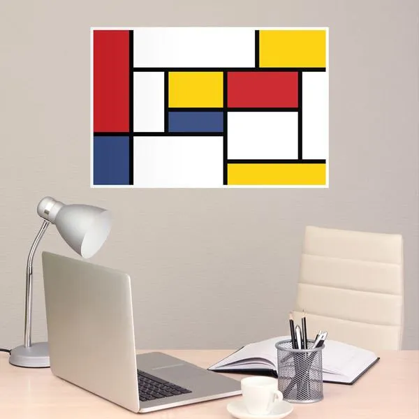 Art Mondrian - STICKERS MURAUX