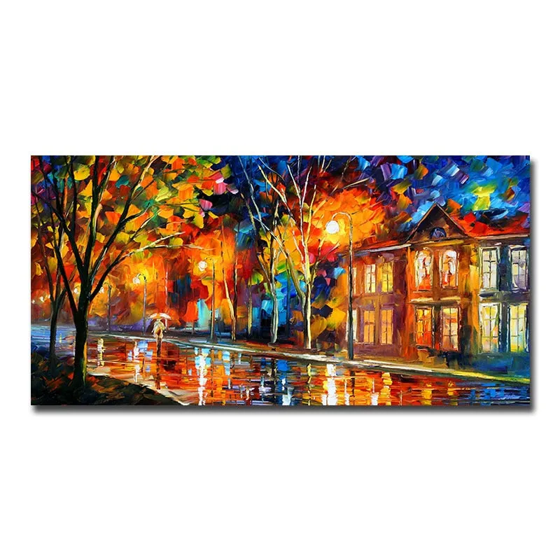 Art mural Canvas Walking Down The Street