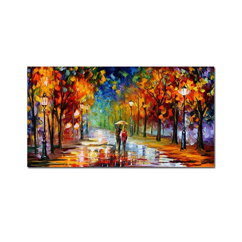Art mural Canvas Walking Down The Street
