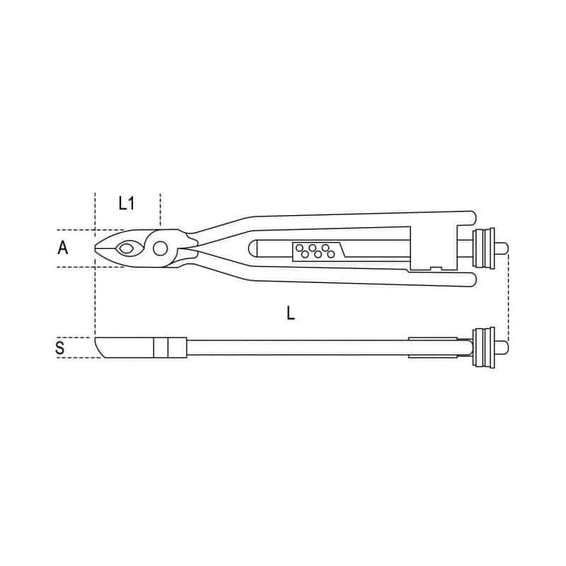 BETA Pince à freiner réversible automatique - 1761RS/1