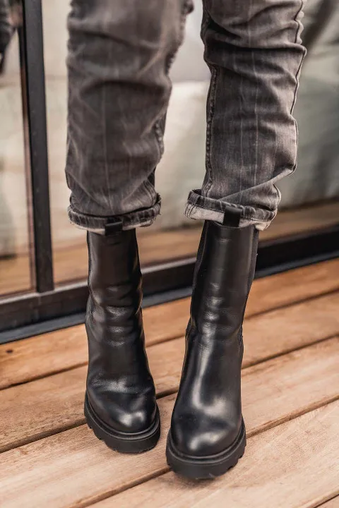 Boots talon noir