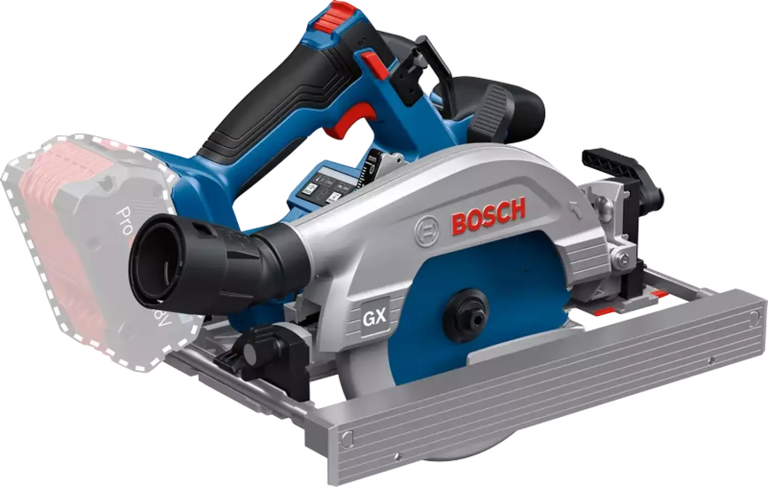 Bosch GKS 18V-57-2 GX 18V tronçonneuse sans fil pour corps de rail de guidage y compris FSN X 440 - 165mm