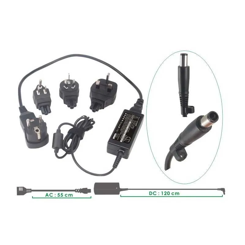 CHARGEUR LAPTOP HP 18.5V 3.5A 7.4 X 5.0mm