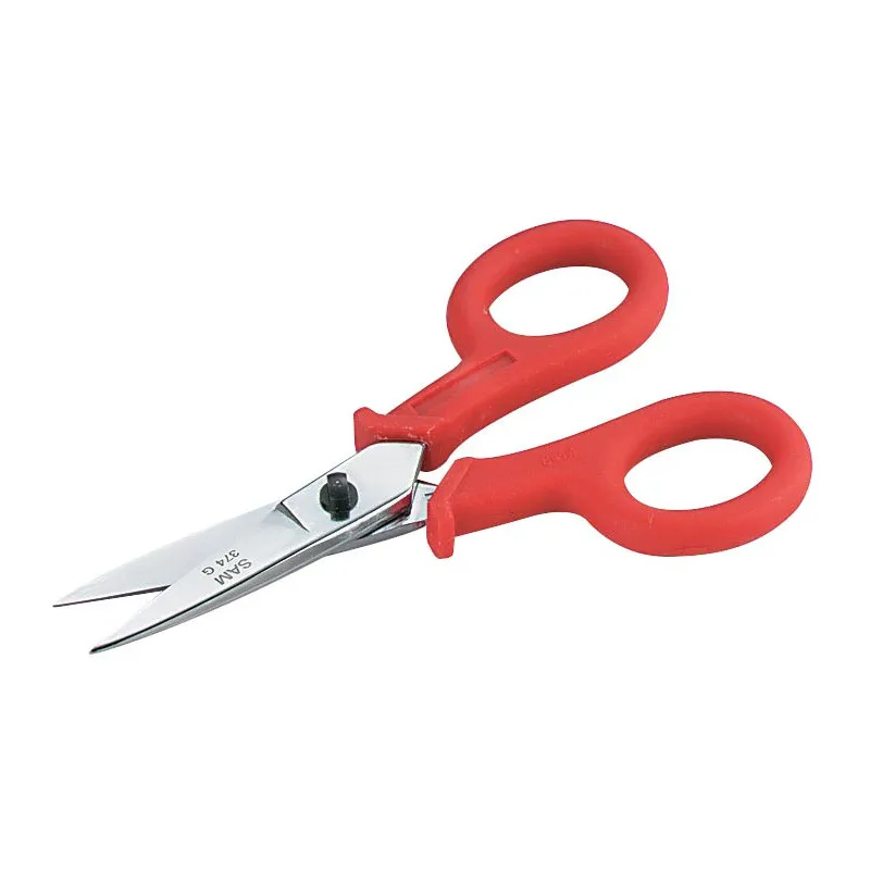 Ciseaux Electricien Branches Surmoulees Sam Outillage 374-G