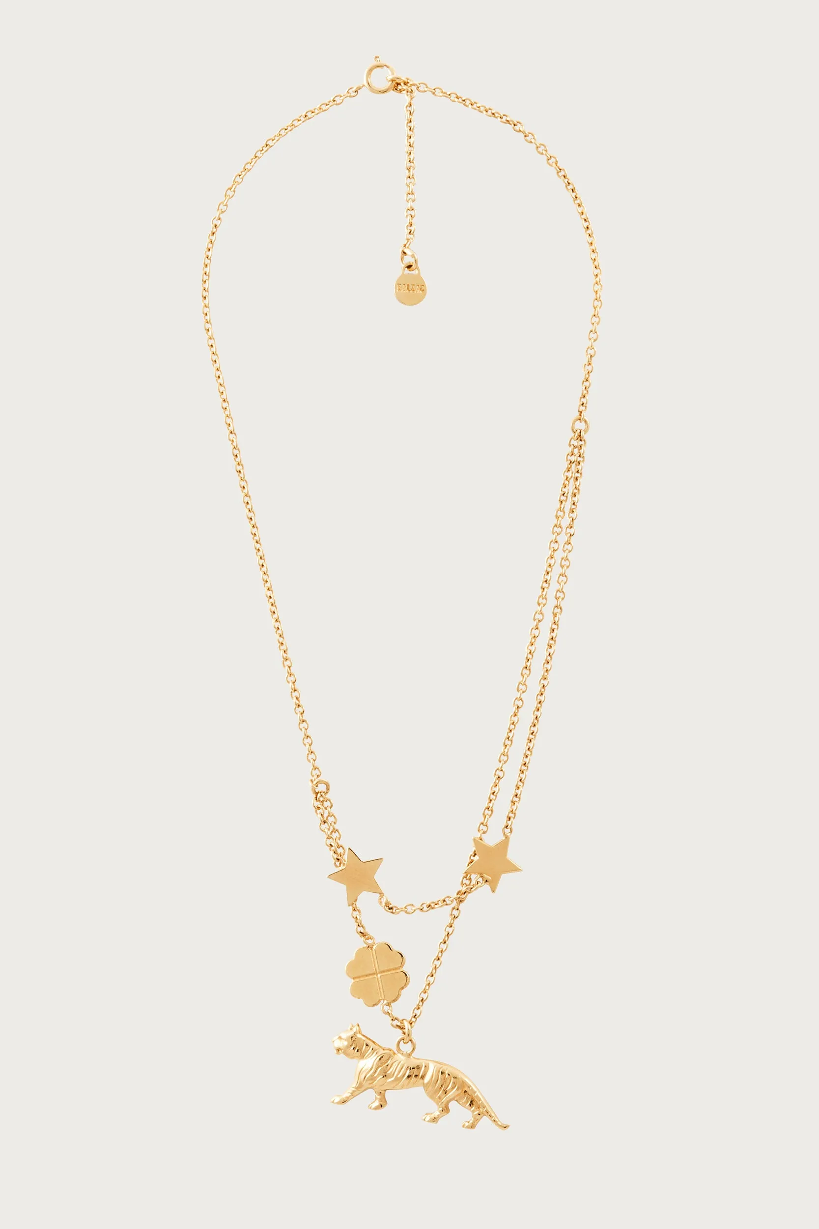 Collier Clothilde tigre doré