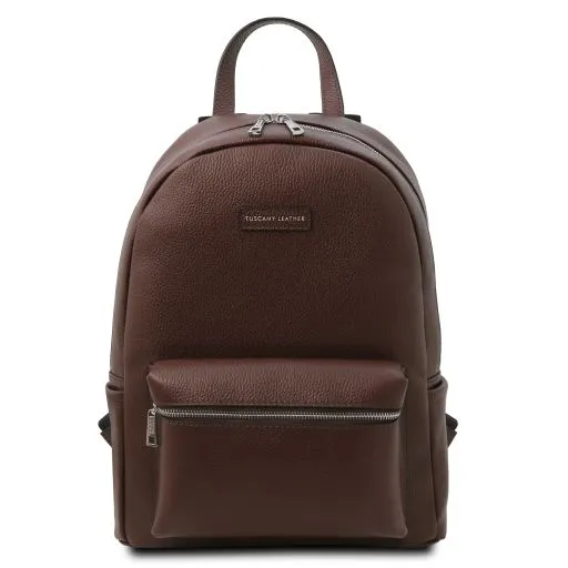 Dakota Sac à dos en Cuir Souple Café TL142333