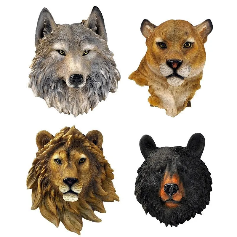 Déco murale Tête d'animal 3D