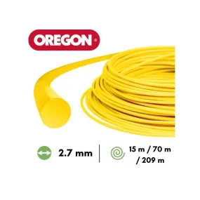 Fil nylon rond Oregon débroussailleuse 2,7 mm - Longueur au choix