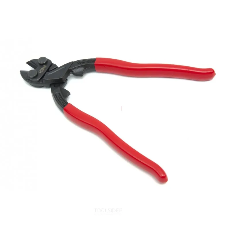HBM 200 mm. Ciseaux à boulons professionnels trempés à 62HRC, coupe-fils