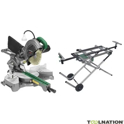HIKOKI C8FSHEUAWZ Tronçonneuse - scie à onglet avec support de coupe - 216 mm / 1 050 W