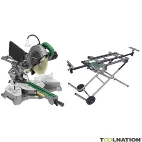 HIKOKI C8FSHEUAWZ Tronçonneuse - scie à onglet avec support de coupe - 216 mm / 1 050 W