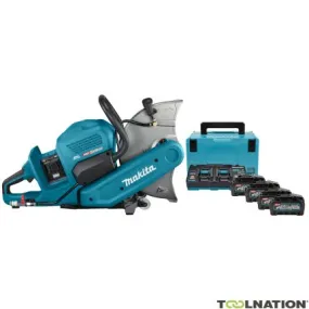 Makita CE001GM401X Tronçonneuse de 355 mm 2 x 40V Max 4 x 4.0Ah Li-Ion