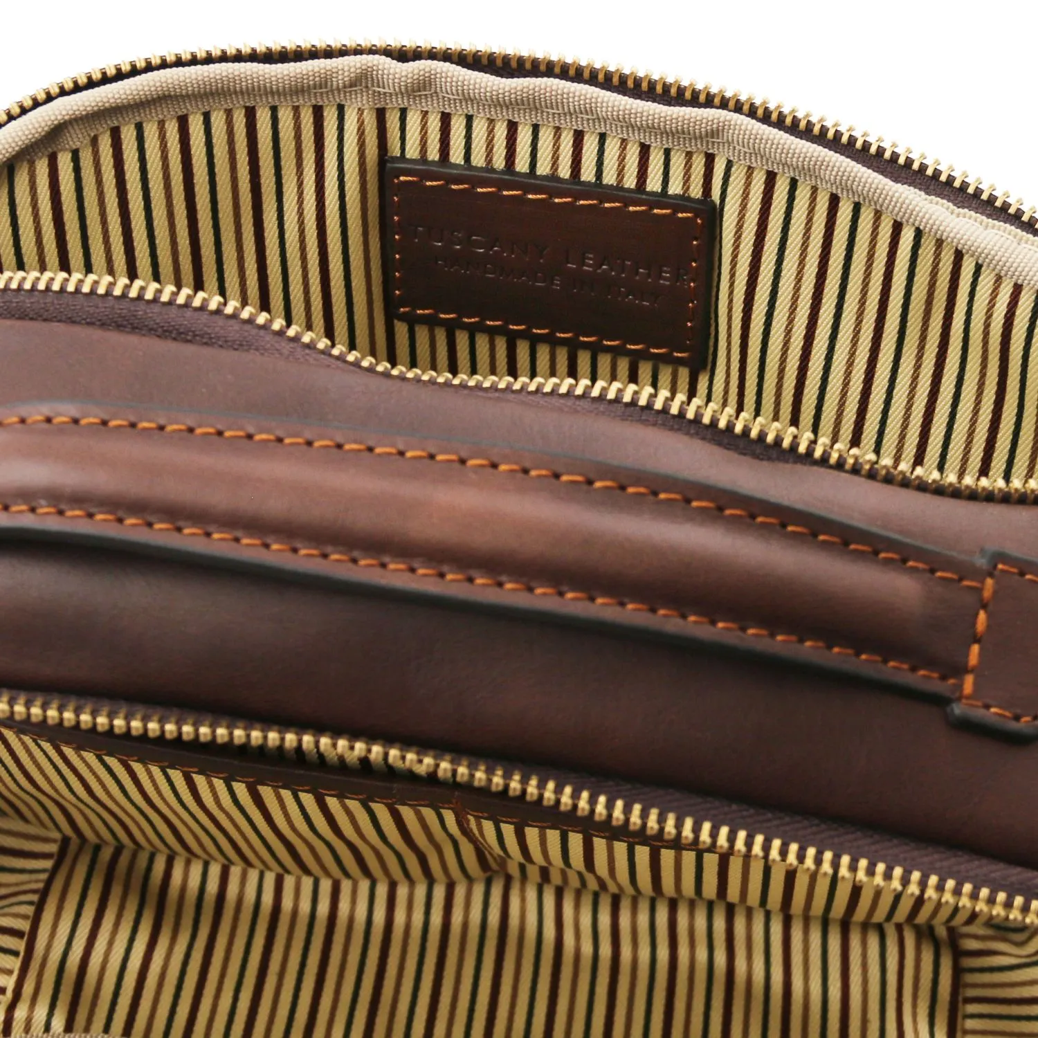 Marvin Trousse de Toilette en Cuir Marron Foncé TL142326
