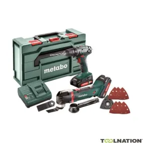 Metabo 685081000 Ensemble combiné 2.6.1 18V 2.0Ah Li-Ion - BS18 Perceuse sans fil + MT18LTX Multitool