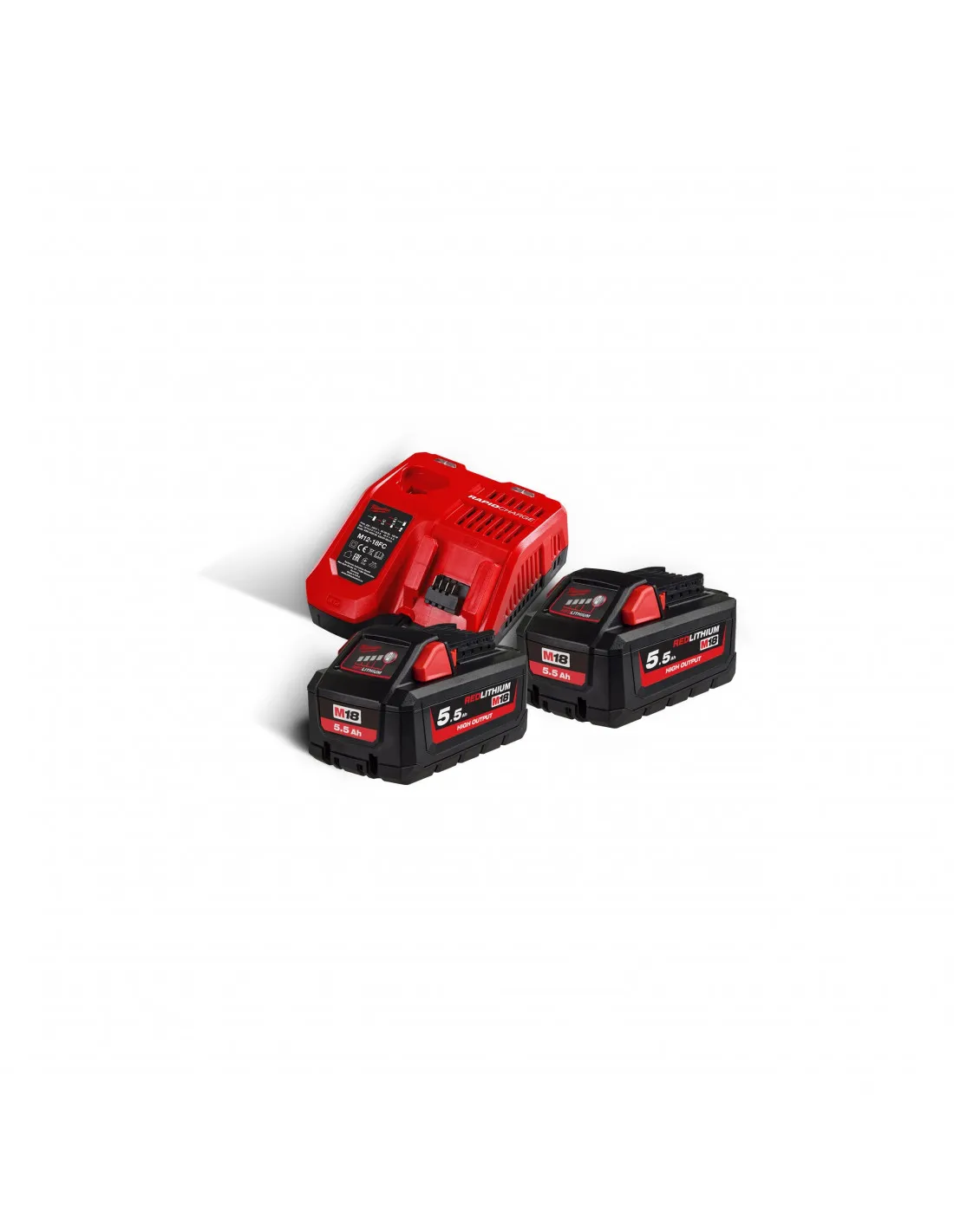 Pack NRJ baterries 18V 5.5Ah + chargeur M18 HNRG-552  | 4933464713 - Milwaukee