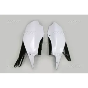 Plaques latérales UFO blanc moto yamaha YZ450F
