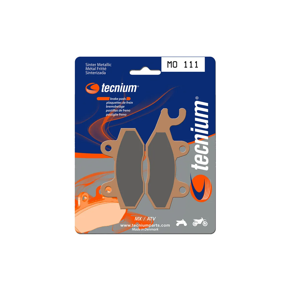 Plaquettes de frein TECNIUM MO 111