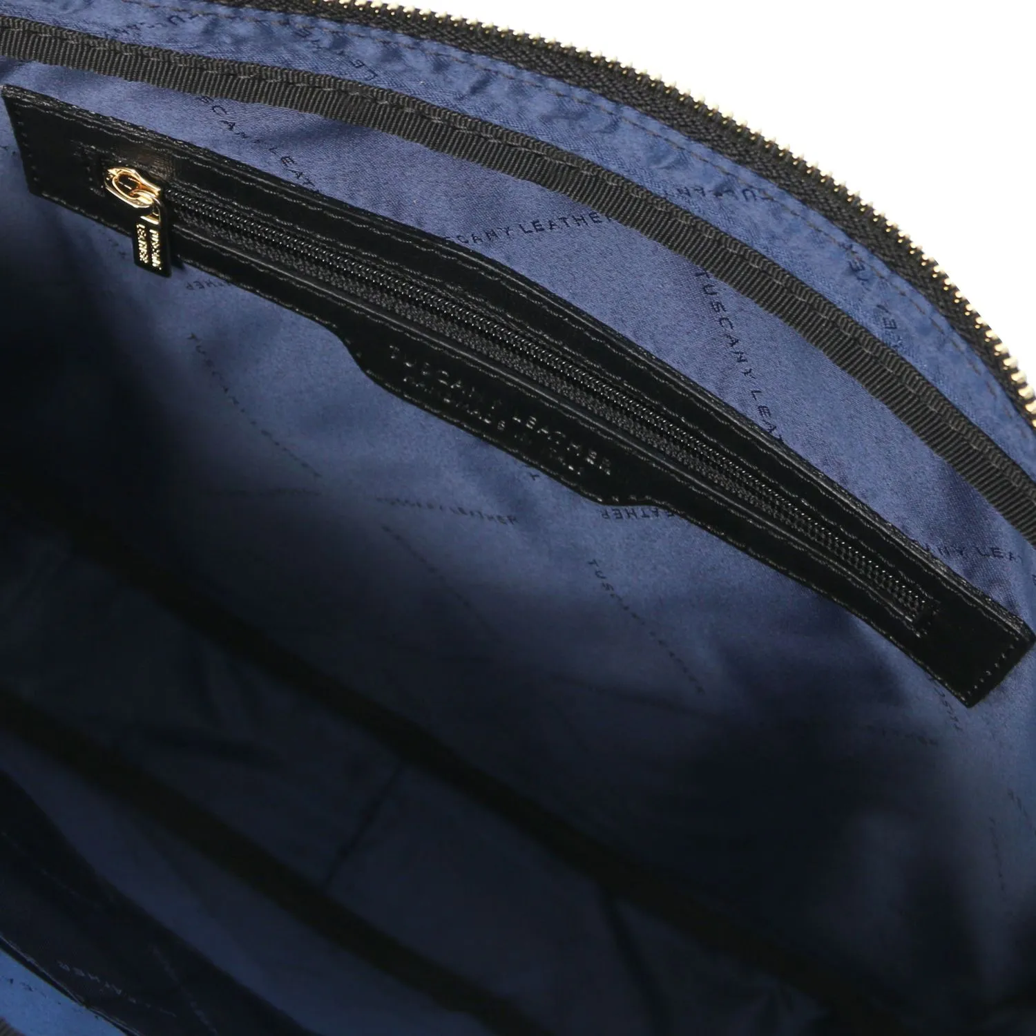 Prato Serviette Pour Portable en Cuir Saffiano Noir TL141626