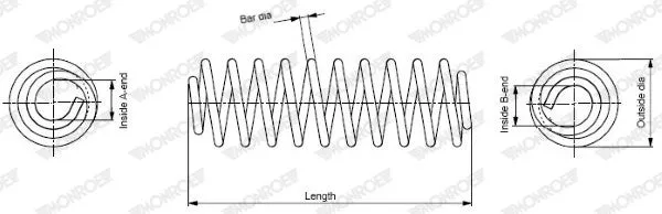 Ressort de suspension MONROE SP4001 