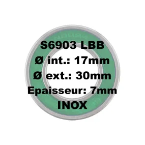 Roulement S6903 LLB 17x30x7 INOX