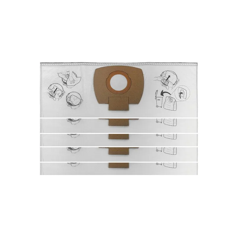 Sac à poussière en non-tissé 5 pcs pour aspirateur Makita