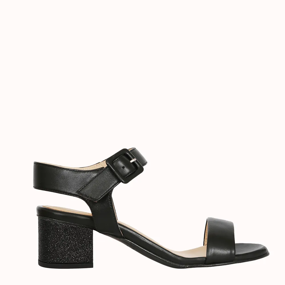 Talons Surprends-moi 4,5 cm Paillettes Noires