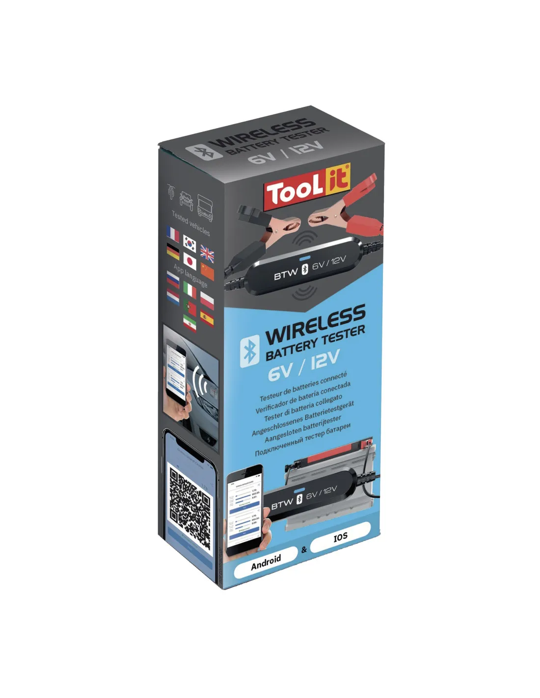Testeur de batterie BTW 6V / 12V | 077355 - GYS