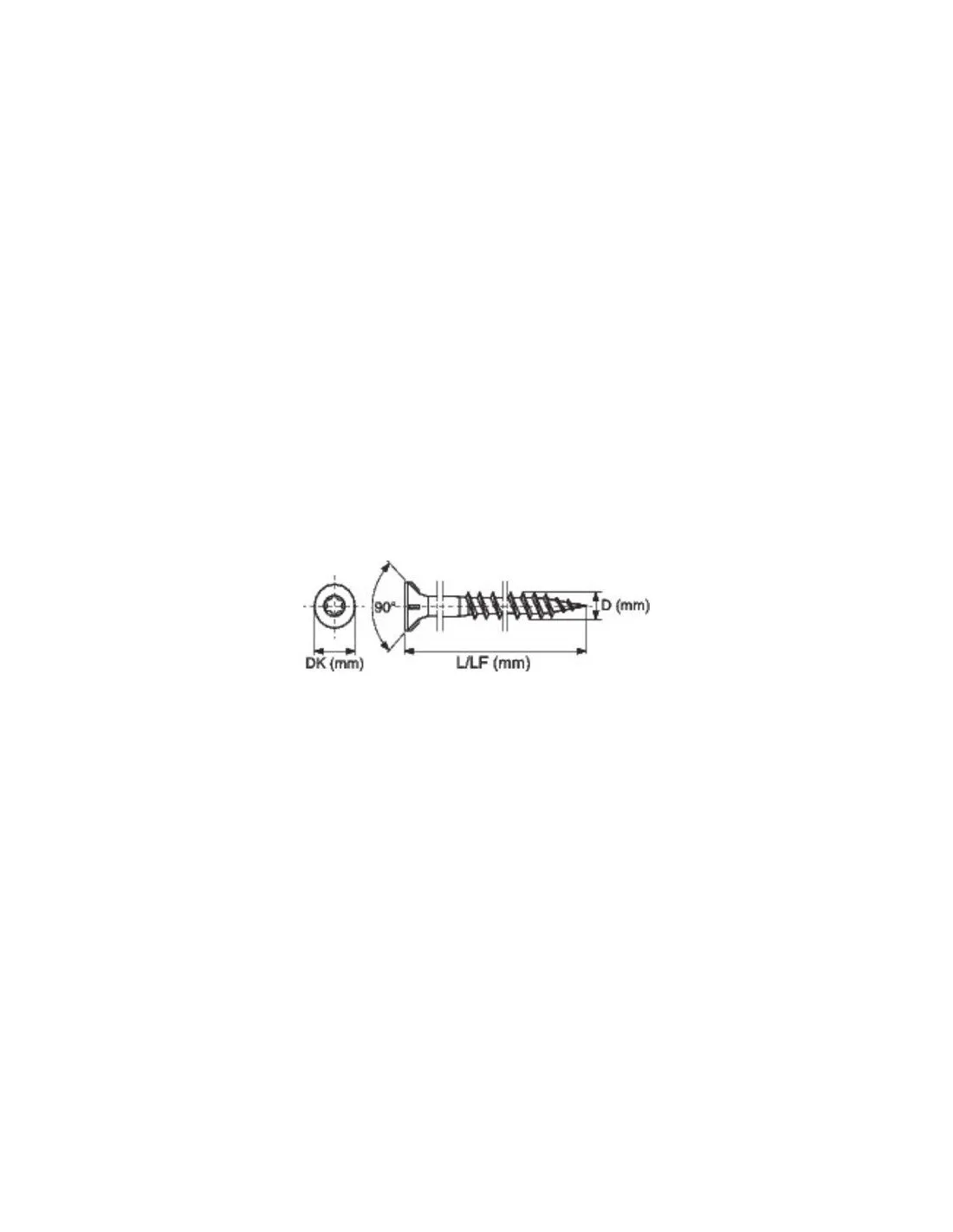 VIS CUT INOX A2 TX 4.5X40 /200 SPAX 25170004504021